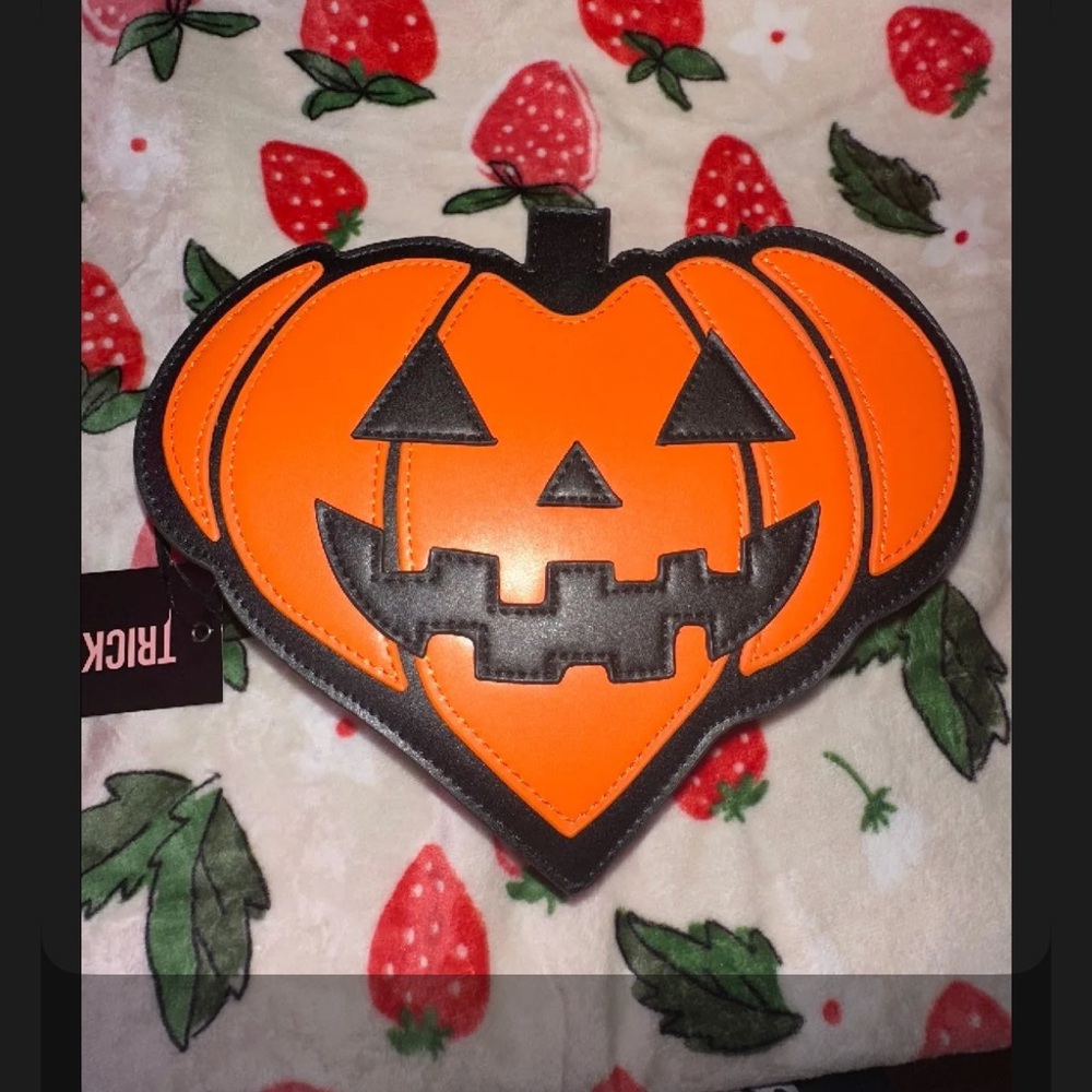 Orange Pumpkin Crossbody Bag